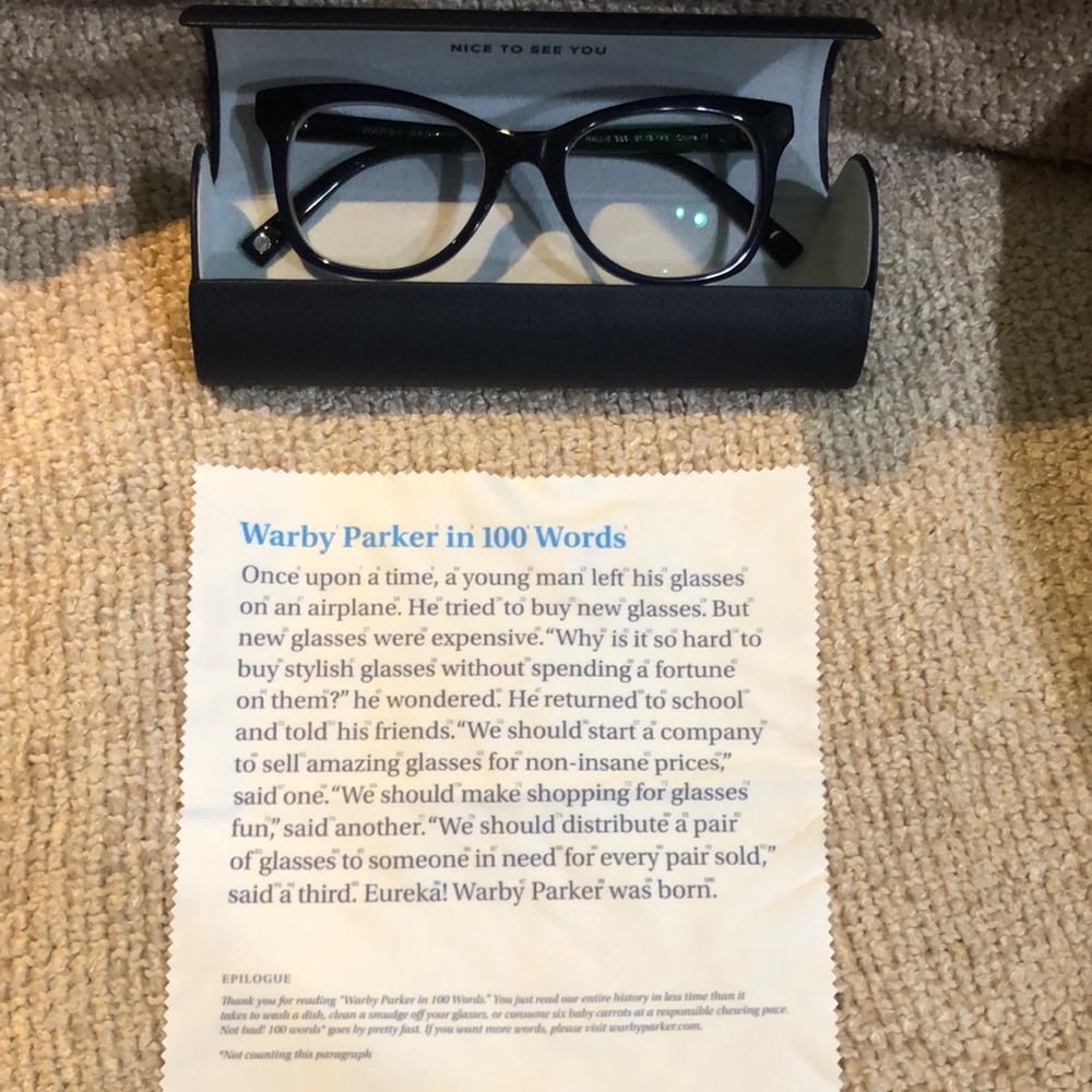 Warby Parker Ladies Eyeglass Frames Black #356 Do Not know RX